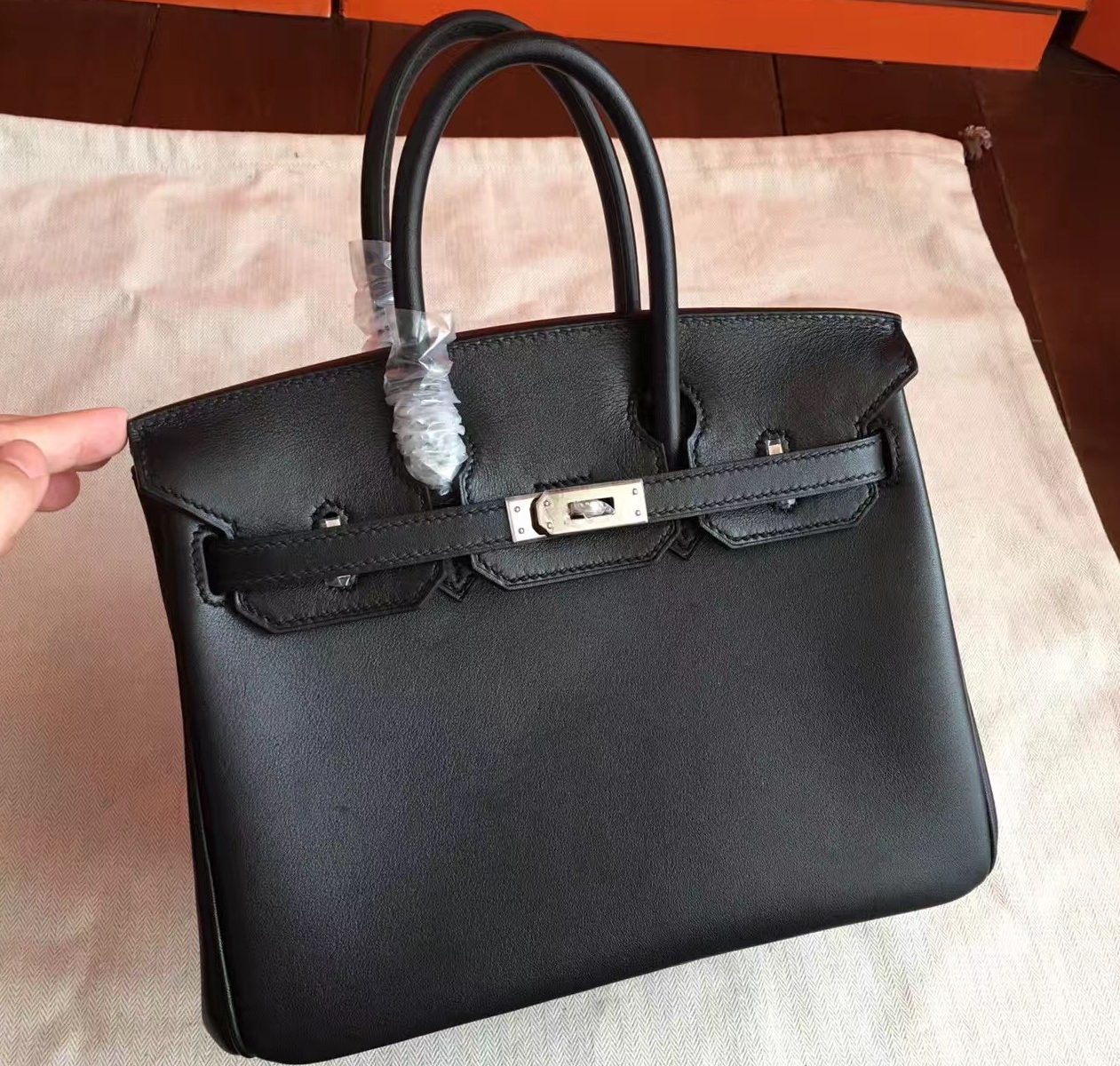 2019 New Style Hermes Black Swift Birkin 25cm Handmade Bag Fresno, CA – hermes replica evelyne ...