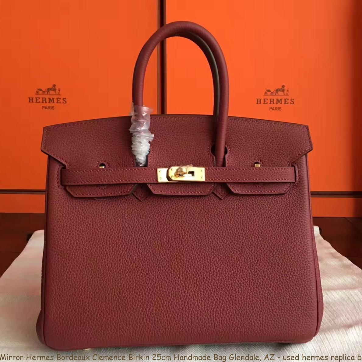 Mirror Hermes Bordeaux Clemence Birkin 25cm Handmade Bag Glendale, AZ – used hermes replica bags ...